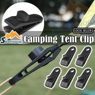 Flysheet Clip Camping Tent Clip Fly Tarp Clamp Tarpaulin Clips Canvas Cloth Buckle Awning Wind Rope Shark Clip