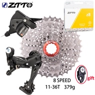 ZTTO | ZTTO MTB 8 Speed Shifter GroupSet 1X8 Shifter Rear Derailleur 8V 11-36T/40T/42T/46T Cassette