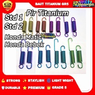 Standard Titanium Spring Scoopy Vario Pcx Stylo Pir Standard 1 Titanium Pir Standard 2 Titanium Std 
