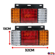 12V 24V SHILIDUO IRON BASE ISUZU NPR NHR HICOM LORRY HINO FUSO LED TAIL LAMP REAR SIGNAL LIGHT LAMPU