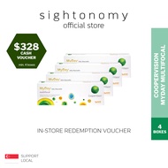 [sightonomy]  $328 Voucher For 4 Boxes of CooperVision MyDay Multifocal Daily Disposable Contact Lenses