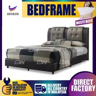 **PROMOTION** Grey Brown Leather Divan Box Bedframe Only / Bed Base / Katil - Queen / King Size (Mattress / Tilam Not Included) by IFURNITURE