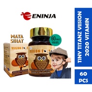 【100% ORIGINAL】TINY TITANZ Vitamin Kid 180/ IQ160/ Viision 2020 For 3-18 Years Old (60 Tablets)