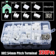 OTUINSG 230Pcs Pin Connector, Male And Female 2p 3p 4p 5pin 2.54mm Pitch Terminal,  Housing Kit 4 Va