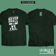 Epic Clothing Official-DE LA SALLE UNIVERSITY (DLSU v7)-Asian Size-For All Genders-Cotton