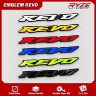 Ryze Emblem Revo 2Pcs Embossed Logo Revo Fit Motorcycle Accessories Revo X Absolute Acrylic Material