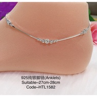 925纯银脚链(925 Silver Anklet)Rantai kaki perak 925