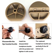 COMTAC I II III IV อะแดปเตอร์หัวเข็มขัดชุดหูฟัง AIRFRAME รางหมวกนิรภัยพร้อมหน้ากากตาข่าย Headset Tak