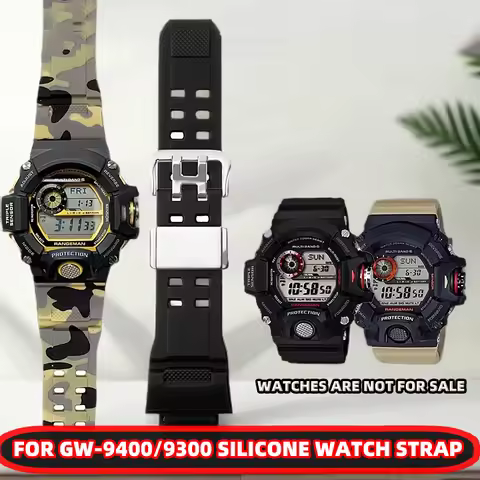 For Casio Cat Man Series Watch GW-9400 gw-9300 g-9300 Wtachband TPU Strap Waterproof Band Dustproof 