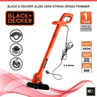 BLACK & DECKER GL260 250W String Grass Trimmer Mesin Rumput Potong (GL260)