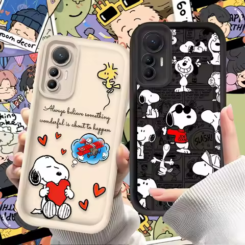Snoopy Vintage Comic Style Matte Soft Phone Case For Xiaomi Poco X7 X6 NEO X5 X3 F8 F7 Ultra F6 F5 P