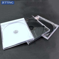 1pc Transparent Bottom CD Box Empty CD Case PP Plastic CD Case CD Case Capacity 1-2 Discs 14.2cm*12.4cm*1.0cm