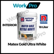 18L Nippon Matex Gold Ultra White/ Premium Ceiling Paint/ Interior/Cat Ceiling Putih/ Cat Dinding Da