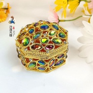 Xinjiang Characteristic Diamond-Studded Love Jewelry Box Pearl Hollow Jewelry Storage Box Necklace B