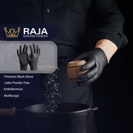 HITAM Black Latex Gloves Black Rubber Latex Gloves