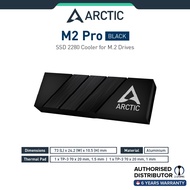 ARCTIC M2 Pro - Heatsink Cooler for M.2 2280 SSD, with ARCTIC TP-3 Thermal Pads - Black