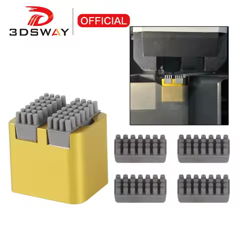 For Bambu Lab X1 P1S Series Nozzle Brush BambuLab Wiper Silicone Brush Mounted Scrubbers Print Head 