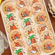 Combo of 10 Cute Cartoon Lapel Badges - Capybara,