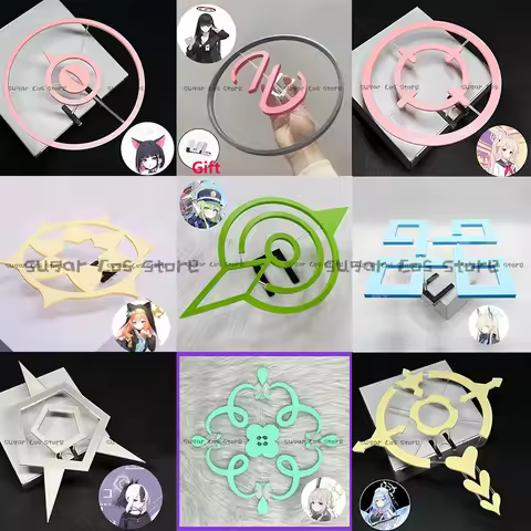 Games Blue Archive Cosplay Props Headwear Halo Yutori Kanna Rio Kayoko Halo Halloween Carnival Party