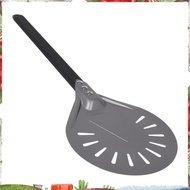 Turning Pizza Peel with 8 inch Aluminum Round Pizza Paddle, 23.6 inch Overall, Outdoor Pizza Oven Ac
