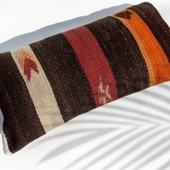 土耳其地毯抱枕套 羊毛抱枕套 kilim圖騰地毯枕頭套-印地安圖騰風