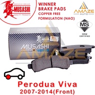 Musashi Winner Brake Pad (Copper Free NAO) for Perodua Viva (2007-2014) (Front) - Amaze Autoparts