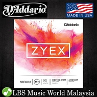 D'addario DZ310S 4/4M Zyex Violin String Set Medium Tension 4/4 Scale String Daddario (DZ310 S)