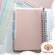 Pembatas Binder Warna Pastel Ukuran A5 B5 Loose Leaf | DIY | Sekat Binder | Loose Leaf Divider | Aes