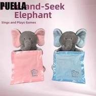 PUELLA Hide-and-seek Elephant Toy, Musical Plush Singing Function Singing Elephant Toy, Animated Toy