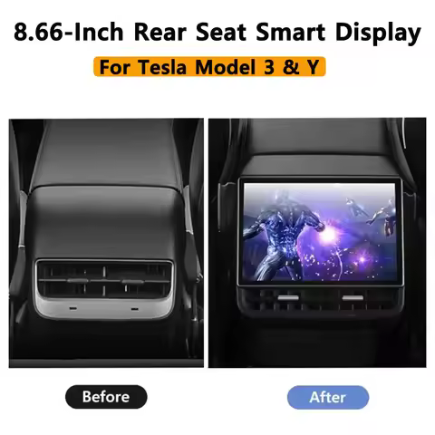New Style 8.66 Inches Rear Display Android 13 WIFI Entertainment Screen 4G+64G Wireles Carplay Andri
