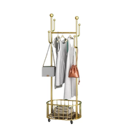 Naibaan ราวแขวนเสื้อผ้า มีล้อ ชั้นวาง สูง 170 ซม. รับน้ำหนักได้ถึง 24 กก. สามารถผ้าได้เยอะ Coat Rack