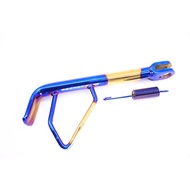 Aerox Side Stand 17 Inches Gold-Titanium (About 23-24 Cm.)