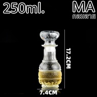 ขวดแก้วใส่วิสกี้พร้อมจุกปิด ลายสวยงาม ดูหรูหรา ขนาด 60 - 500ml. ขวดหมัก ขวดน้ำดื่ม ขวดแก้ว ขวดยาดอง