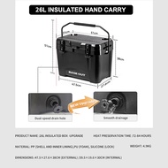BASE OUT 26L กลางแจ้งฉนวนตั้งแคมป์ตู้เย็น