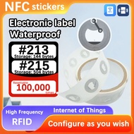 Sticky Tag RFID NFC Tag Mobile Phone Available ISO14443A 13.56 MHz Ntag215 213 Huawei Sharing