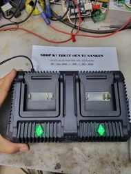 Đế Đôi Sạc pin 18-21vDC 2A Li-Ion charger Sạc Hệ Pin 5S 37v Dụng Cụ Pin