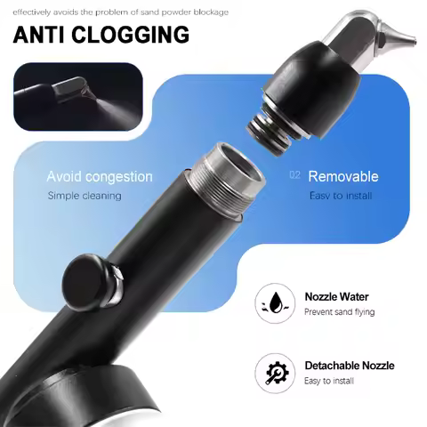 JUMTOP Dental Aluminum Oxide Micro Blaster Sandblasting Gun Air Abrasion Polisher with Water Spray f