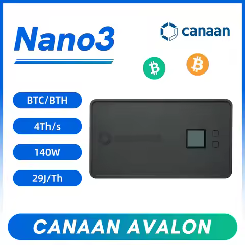 New Bitcoin Miner Avalon Nano 3 Canaan Mining 140W 4th/s Nano3 Mini BTC Machine Lottery Lucky Miner 