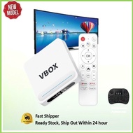 VBOX TV Box Android 14.0 Bluetooth 5Gwifi Voice Control androidtv UI