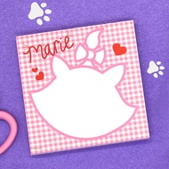 Disney Marie Memo pad 1 pcs 100 sheets / School Office Stationery Notepad (9x9cm)