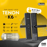 Tenon K6 WiFi Smart Door Lock Tuya Smart Apps Remote Access for AirBNB