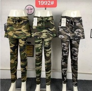 Celana Rok Senam Army - Celana Legging Rok Army - Celana Rok Legging Army - Training Loreng Wanita