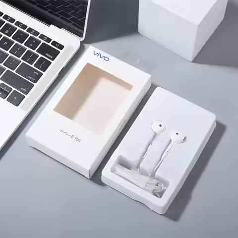 New Vivo X90 X80 X70 X60 Type C/3.5MM In-ear Earphone Wired HiFi Sound Headset Earbuds Built-in Mic 