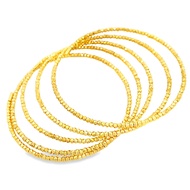 Top Cash Jewellery 916 Gold 5 Tier Beads Line Bangle
