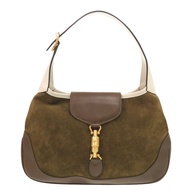 近全新 Gucci Vault Vintage Jackieブラウン卡其色麂皮肩包，尺寸 1220 [二手] GUCCI