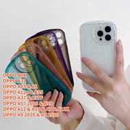 Matte Transparent Soft Case for OPPO A12 A5S A12e A3S OPPO A31 A11K OPPO A37 A37F A57 A39 A1K OPPO A83 A1 OPPO A9 2020 OPPO A5 2020 , Chubby Candy Color Shockproof Phone Cover