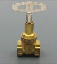 Brass Lock Key Gate Valve 1/2 BSP Female Gas Thread