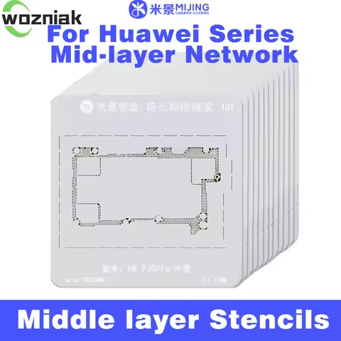Mijing Middle Layer Reballing Stencil for Huawei Mate 40RS P30Pro Honor 30Pro Magic 4Pro Plant Tin N