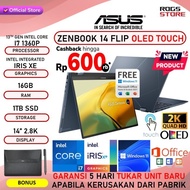 Murah ASUS ZENBOOK 14 FLIP OLED UP3404VA TOUCH CORE I7 1360P 16GB 1TB