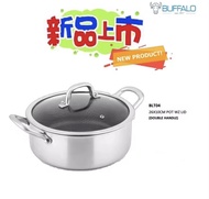 BUFFALO TOROS SUS 304 32CM 36CM HONEY COMB WOK牛头牌32/36CM蜂巢锅